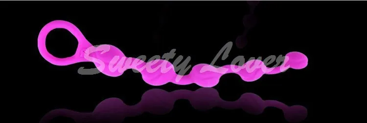 BAILE Intimate Anal Sex Toys Shop Purple Waterproof Silicone Anal Beads Plug Sex Products for Women and Men Gay Free Shipping (10)