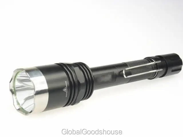 ; 20 компл./лот X8 Cree XML-T6 фонарик перезаряжаемый светодиодный фонарь дальнего радиуса действия съемки верховой езды огни+ 2x18650+ Зарядное устройство