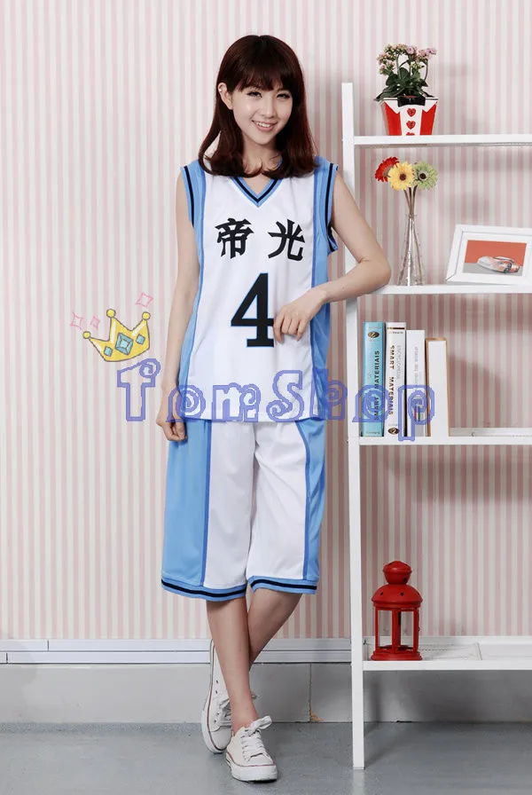 KUROKO'S BASKETBALL Kuroko no Basuke Teiko School PG#4 Akashi Seijuro Баскетбол Джерси аниме шоу Хэллоуин Косплей Костюм
