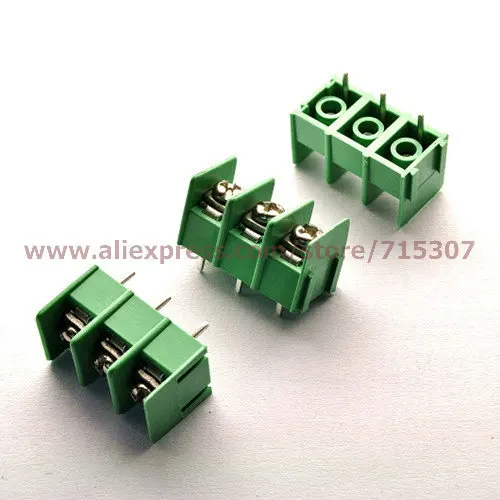 PHISCALE 10 шт PCB клеммные блоки 7,62 мм 5pin 300V 20A