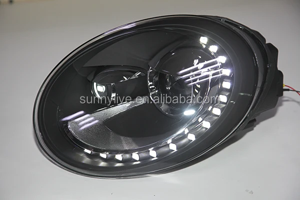 Жук светодиодный налобный фонарь для Volkswagen 2011-2013 год LF с D2H HID