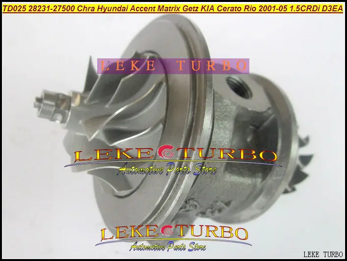 TD025 28231-27500 49173-02610 Turbocharger Cartridge Turbo Chra Core For HYUNDAI Accent Matrix Getz KIA Cerato Rio (4)