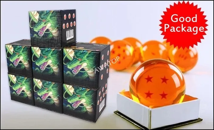 7,5 см, 7 см, большой размер, 1, 2, 3, 4, 5, 6, 7, Звездные Драконий жемчуг, хрустальные шары goku z, фигурки, игрушки для детей, новинка, в коробке