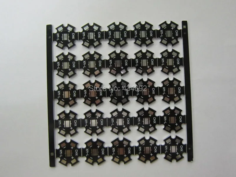 Профессиональный черный CREE XML T5 T6 U2 светодиодный PCB алюминиевая Базовая плита монтажная плата 20 мм Диаметр для DIY светодиодный фонарь 25 шт./лот