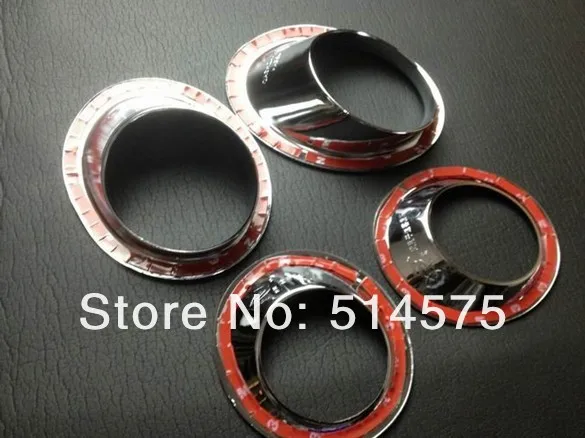 Для Nissan Qashqai 2008 2009 2010 2011 внешний Accessiories автомобиля stylingfront головы и задние противотуманные фары крышка Накладка 4 шт