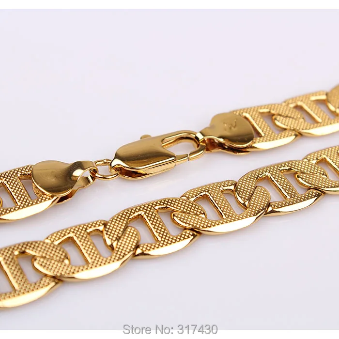 mens necklace chain 18k yellow gold 
