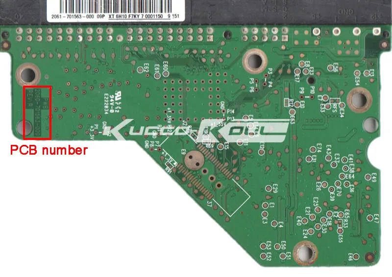 HDD PCB Плата логики 2060-701563-000 REV для WD 3.5 SATA ремонта жесткий диск восстановления данных