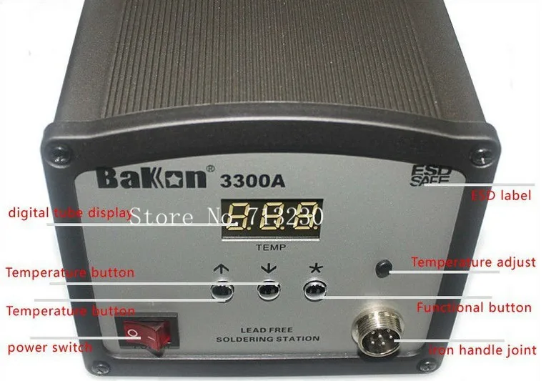 110/220 В 150 Вт BK3300A цифровой Дисплей Высокая частота свинец паяльная станция для Панели солнечные линии сборки