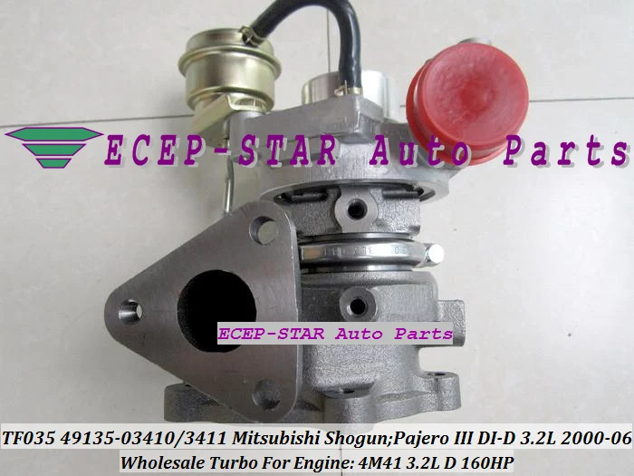 TF035 49135-03411 49135-03410 ME203949 ME191474 Turbo Turbocharger For Mitsubishi Shogun Pajero III 2000- 4M41 3.2L D 160HP (2)