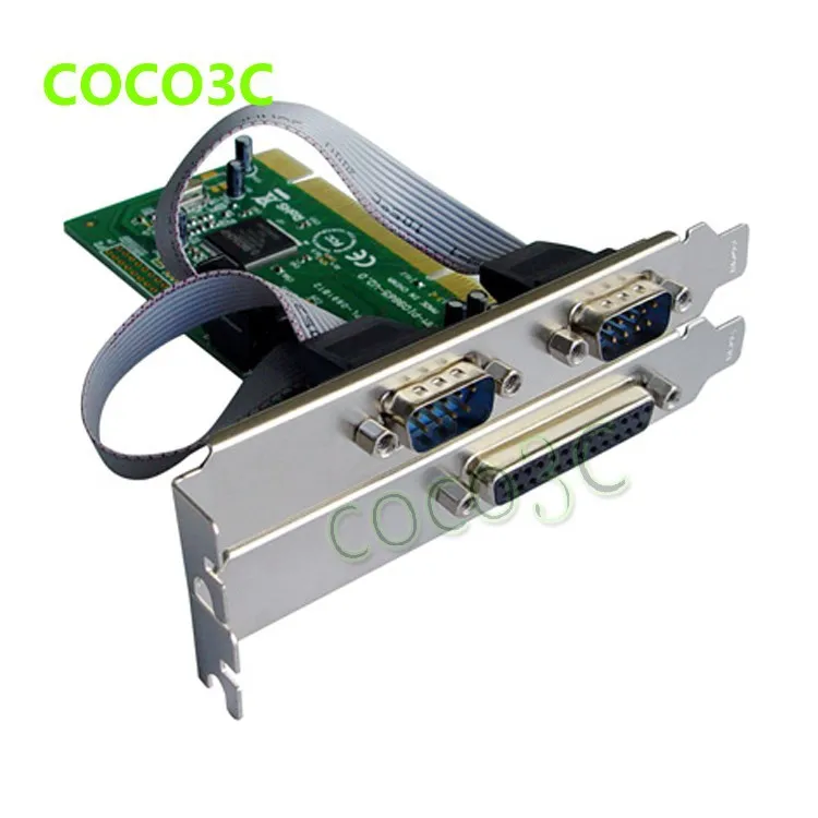 Combo 2 Последовательный+ 1 параллельный IEEE 1284 PCI контроллер карты PCI к RS-232 com+ принтер LPT1 порт адаптер+ низкопрофильный кронштейн
