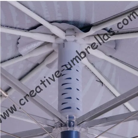 Прямой алюминиевый квадратный umbrellas.14mm синий алюминиевый вал и стекловолокна ребра, автоматический открытый, полный печатных
