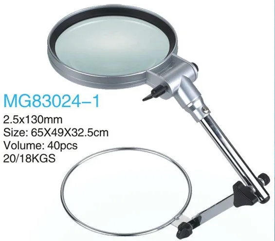 Hands Free складное настольное увеличительное стекло с металлической ручкой MG83024-1 для вышивки крестом