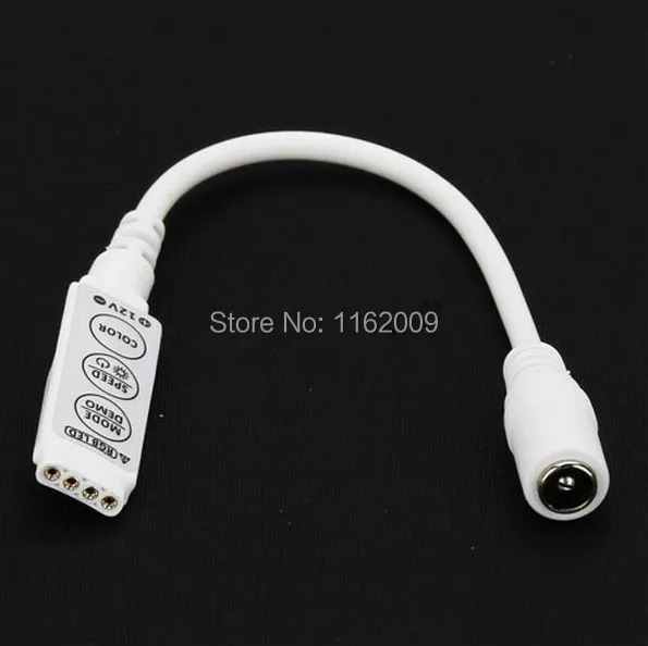 12 В мини 3 Ключи RGB Цвет LED контроллер Яркость диммер для LED 3528 5050 полосы света(с DC штекер