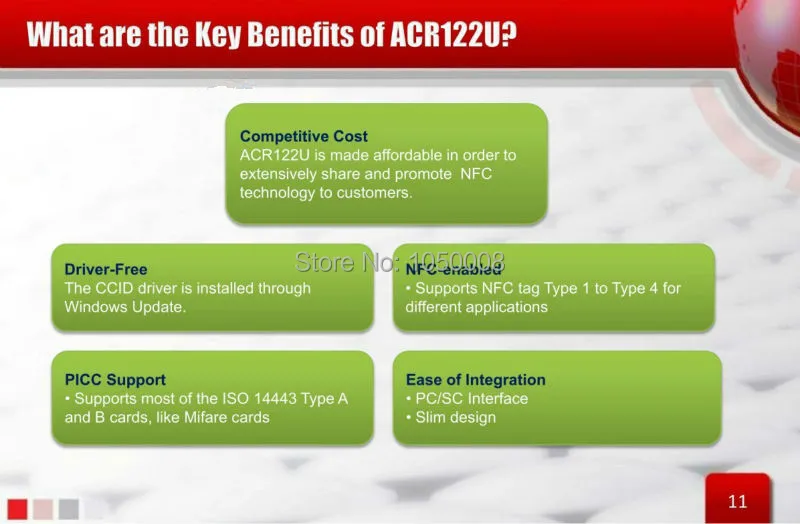 ACR122u 13,56 МГц NFC считыватель писатель RFID Копир Дубликатор+ 5 шт. UID карта+ 5 шт. UID тег+ SDK программное обеспечение