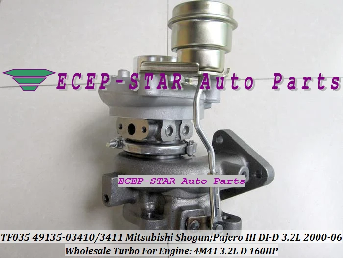 TF035 49135-03411 49135-03410 ME203949 ME191474 Turbo Turbocharger For Mitsubishi Shogun Pajero III 2000- 4M41 3.2L D 160HP (4)