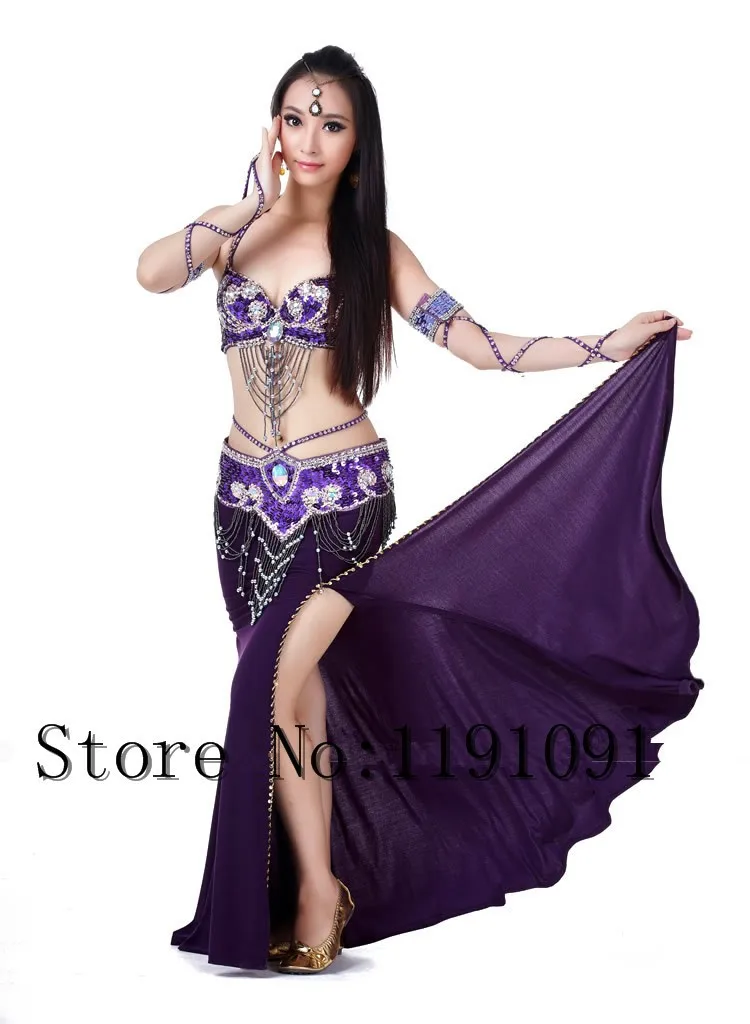 Одежда для индийского беллиданса, 3 компл. Размера S / M / L, 10 цветов 700#