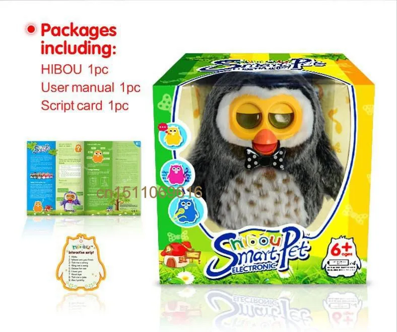 Assorted Hibou Owl Smart Electronic Interactive Kid's Early Education Toy 