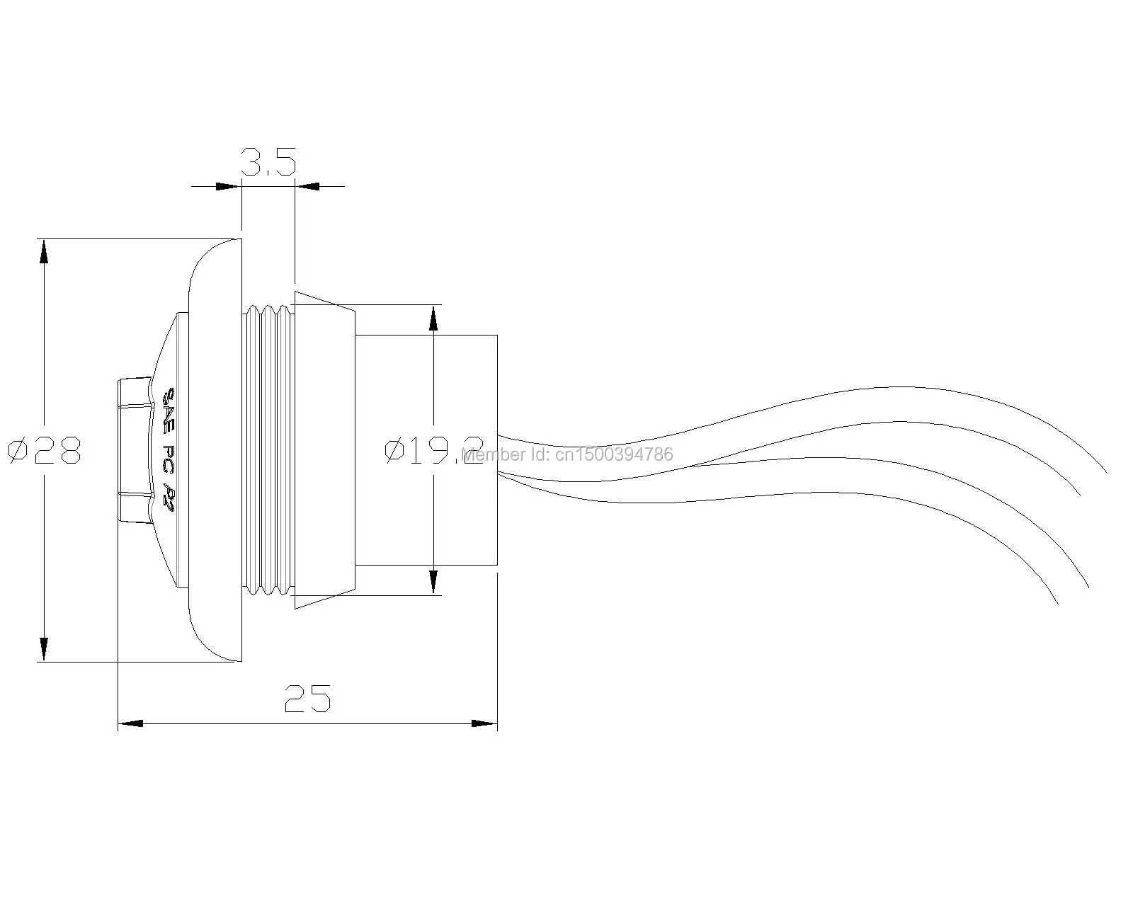 10pcs12v 24 В ясно светодиодный красный внешний свет 2." овальный парковка Прицепы тягач грузовик, автобус лампа сбоку маркер оформление sae ECE
