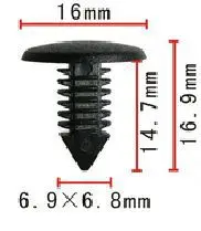 100 шт крепеж клип пластиковые заклепки авто зажимы пластиковые fastners