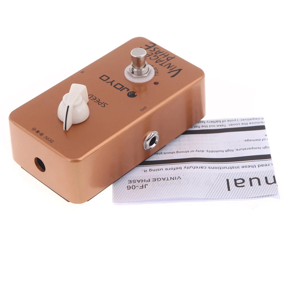 JOYO JF-06 педаль для гитарного эффекта, винтажная фазовая педаль для электрогитары, истинный обход гитарных деталей и аксессуаров