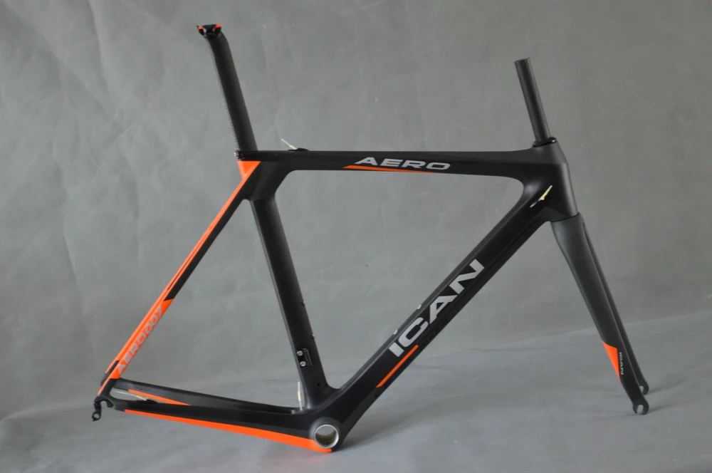 ICANBikes aero dynamic carbon road frame1050g, UD-matt, BB86 и DI2 карбоновая рама для шоссейного велосипеда a7с рисунком