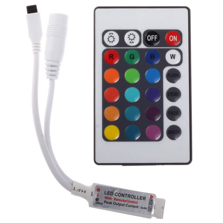 RGB Светодиодная лента 5 м 300 светодиодный 3528 SMD+ 24Key ИК пульт дистанционного управления гибкий светильник светодиодный ленточный DC 12 В лампы для украшения дома