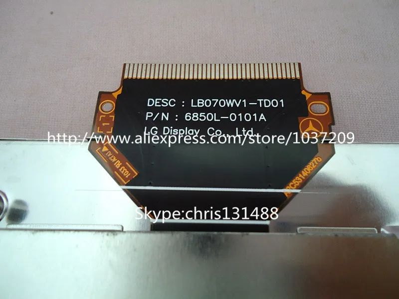 7," дисплей LB070WV1 TD01 LB070WV1(TD)(01) ЖК-дисплей модуль экран для Mercedes W204 GLK автомобиля звуковая система DVD диска