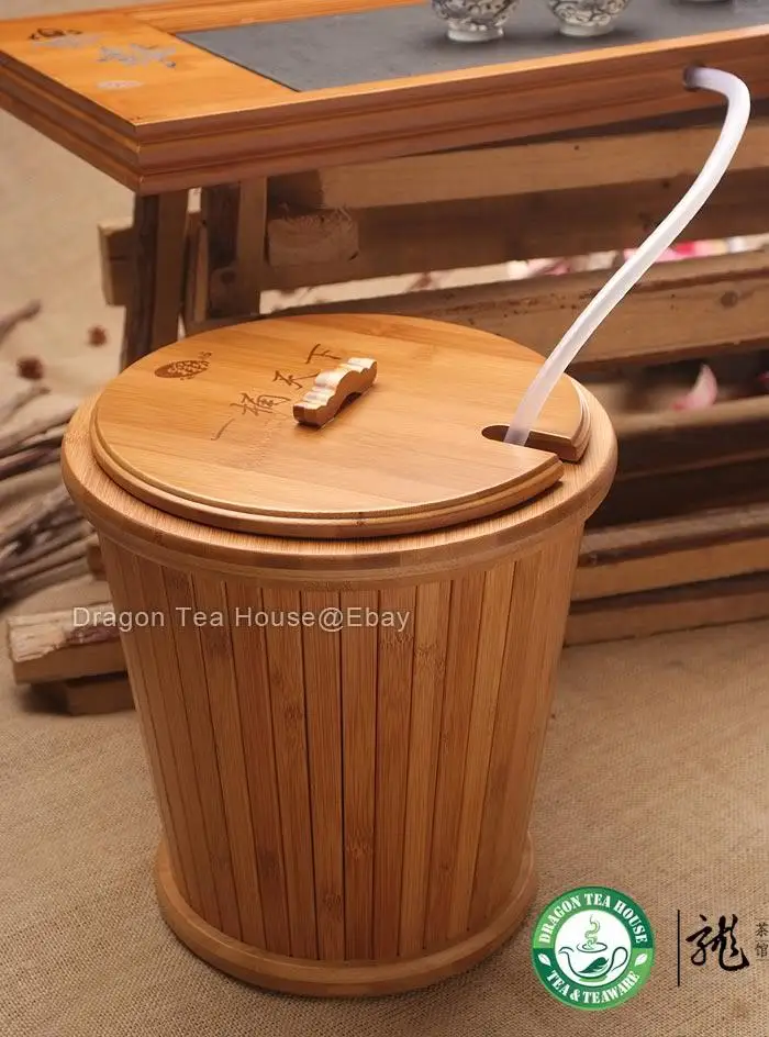 Китайский Gongfu Чай отходов воды бамбуковый контейнер ведро