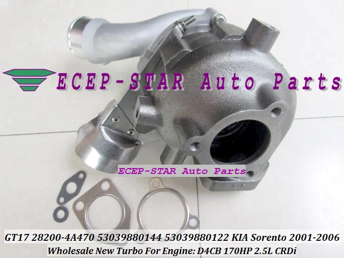 NEW GT17 28200-4A470 53039880144 53039880122 Turbo Turbine Turbocharger For Hyundai KIA Sorento 2.5L CRDi 2001-2006 D4CB 170HP (5)