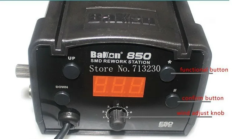 560 Вт Бесплатная доставка Высокое Мощность ЖК-дисплей 180-450celsius горячего воздуха bk850 SMD паяльная станция, паяльной станции