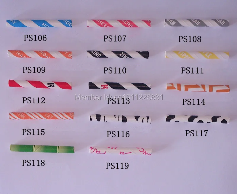 paper straw color 5