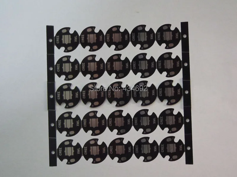 CREE XML T5 T6 U2 светодиодный PCB алюминиевая Базовая плита монтажная плата 16 мм Диаметр для DIY светодиодный фонарик факел свет