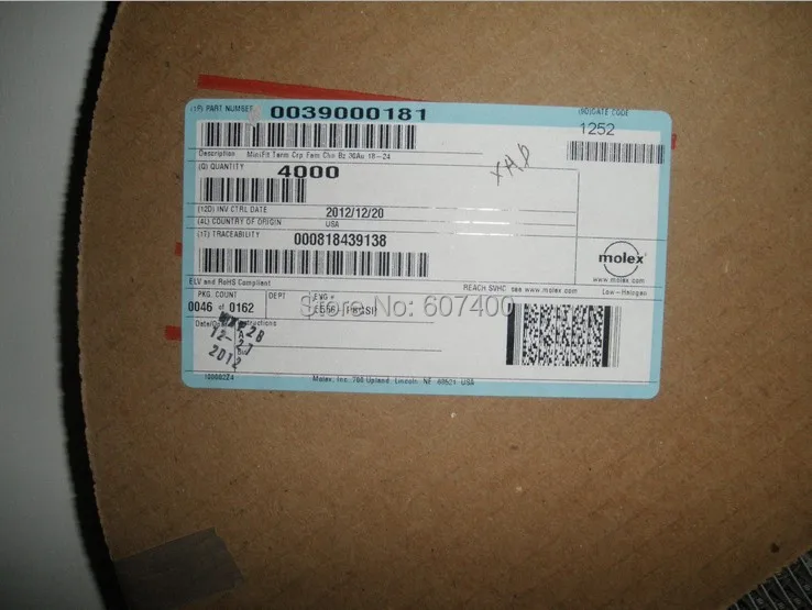 0039000181 СОЕД СРОК женщина 18-24awg золото 3900-0181 molex Инструменты для наращивания волос терминалы 39000181 корпуса 100% новые 39-00- 0181