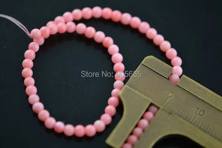 3 мм розовый коралл камень круглый семян Бусины Fit Модные украшения DIY beadword Цепочки и ожерелья Создание Бесплатная доставка