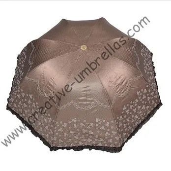 Superlight солнца, 100% солнцезащитный крем, UPF> 50 +, ladies'parasol, 8 К ребра, черный серебряное покрытие, карман зонтик, УФ-защита, арочные завязки