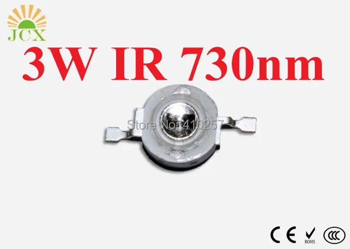 Infared 730nm светодиодный излучатель для светодиодных ламп/ламп Оранжевый Светодиодный индикаторный чип хорошо подходит для светодиодных растительных ламп цветения