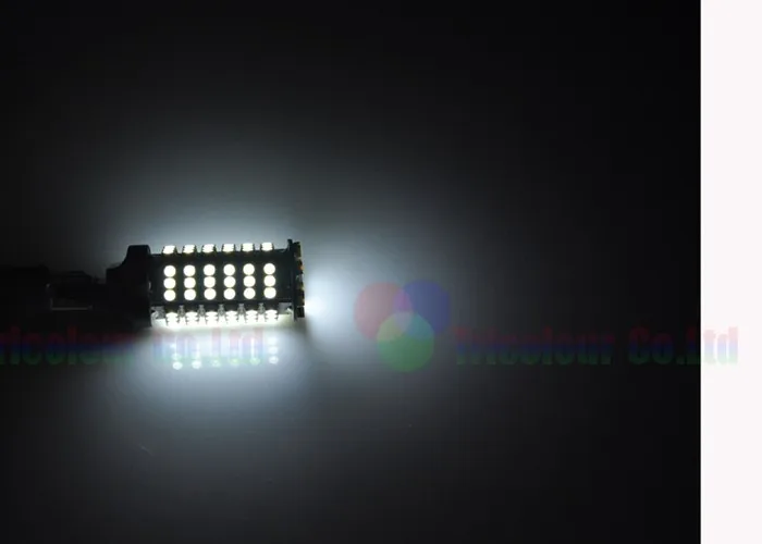 Autoec T20 7440 7443 WY21W W21/5 Вт 1210 3528 102 SMD LED W5W автомобиля сигнал поворота свет лампы авто белый DC12V 100X# LD02