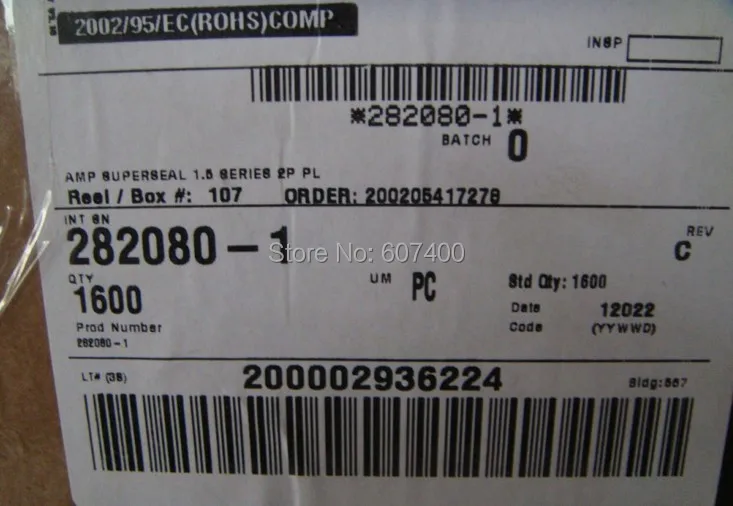 282080-1 разъем Конн 2POS 1,5 серии черный терминалы корпуса разъемов автомобиля новые и оригинальные части