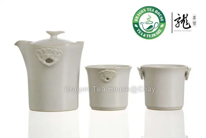 Ru Yi* Moon White Ru Kiln Celadon Чайный сервиз(набор из 3 шт