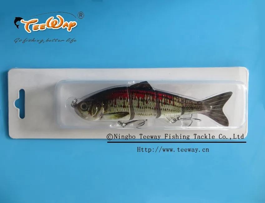 Продукт Рыбалка приманки 4 Сегмент Swimbait Жесткий приманки медленно 19 г 12 см рыболовный крючок Рыболовные снасти FL4-M04