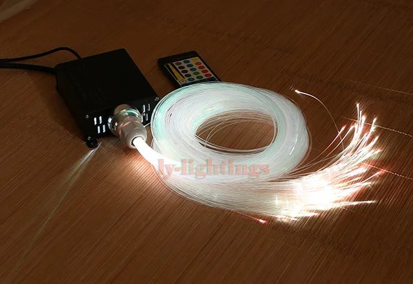 Творческий DIY Оптическое волокно свет комплект искусственная звезда ИК управление ночной звезды небо подвесной светильник 16 Вт IR смешанный размер