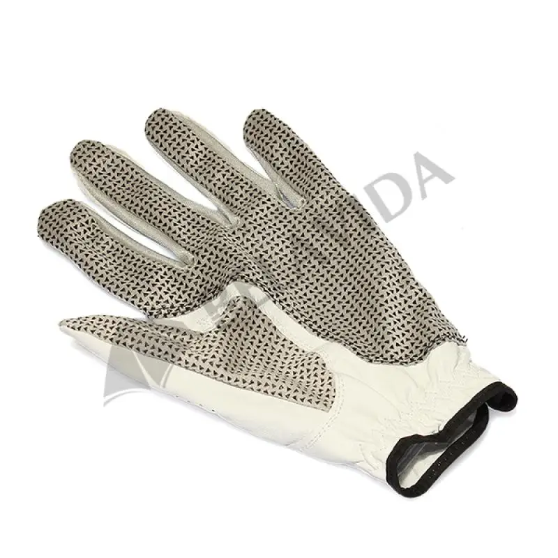 men golf glove wrist grip guide non slip white sheepskin left