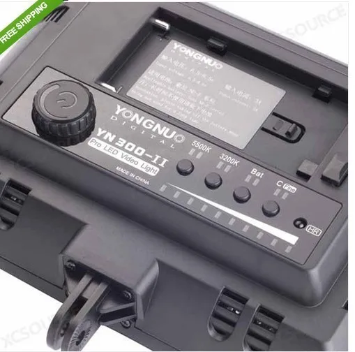 YONGNUO-YN-300-II-300-LED-Video-Light-with-2200mAh-NP-F550-and-Charger-FreeShipping (1)