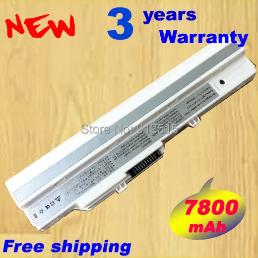 Ноутбук Батарея BTY-S11 BTY-S12 для MSI X100 x100-g x100-l Akoya Mini E1210 wind u100 u90 Wind12 U200 U210 U230 белый 9 ячеек