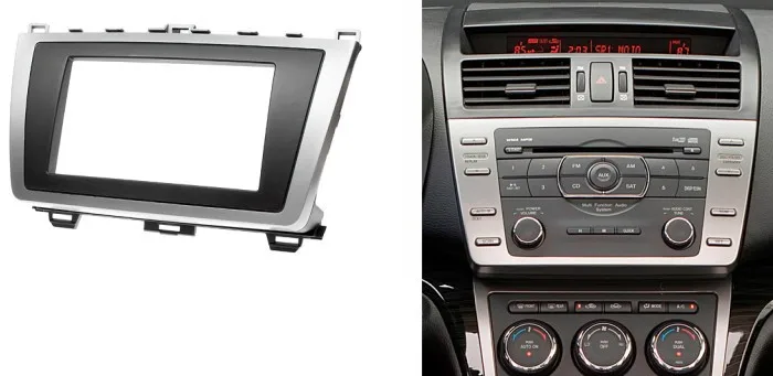 Двойная Din стерео панель для Mazda 6 Atenza 2008-2012 радио фасции и установка DVD Dash Монтажный набор для установки лицевой панели