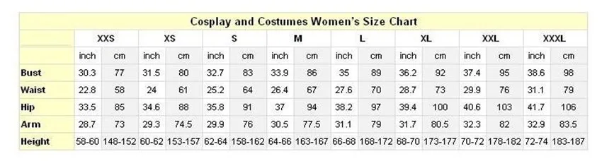 Alice And You Size Chart