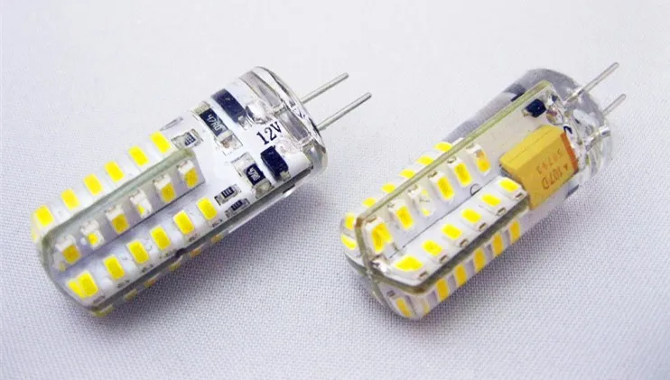 AC/DC 12 В G4 3 Вт 3014smd 48 шт. чип наивысшая Мощность лампы прожектор лампы холодный белый Энергосберегающие 6000 К-6500 К