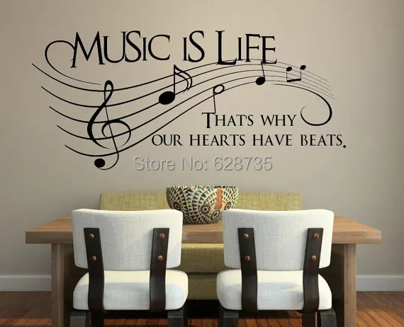 Musical Wall Decor aliexpress : buy music is life.. that's why our hearts have Musical Wall Decor aliexpress : buy music is life.. that's why our hearts have