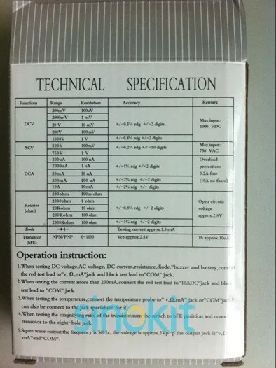 specification (1)