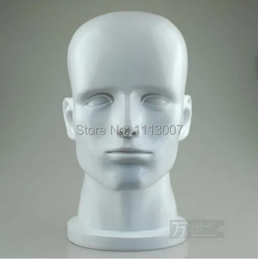 Новая мода высокое качество мужчина стекловолокна манекен голова для стекла и наушники и парик